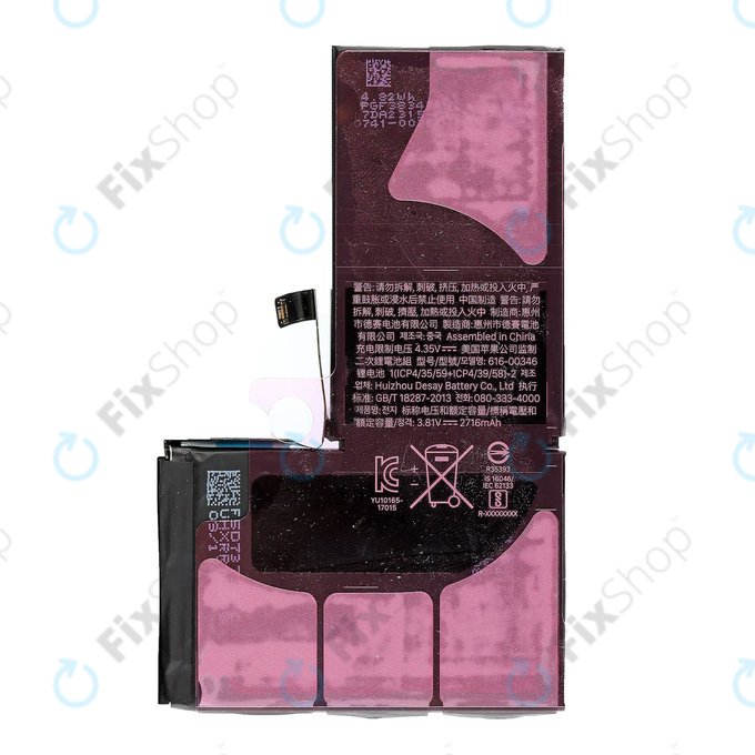 Batteria per iPhone X, 2716mAh