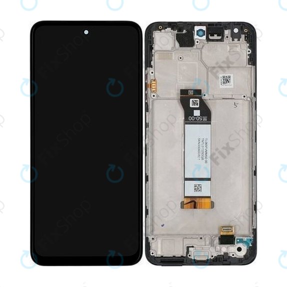 Schermo per Xiaomi Redmi Note 10 5G, Graphite Grey, Vetro touch con cornice, 5600020K1900, Genuine Service Pack
