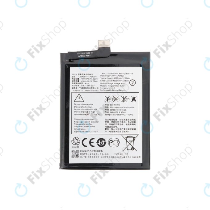 Batteria per TCL 10 Pro, 10+, 20 Pro 5G, TLP043D1, 4500mAh