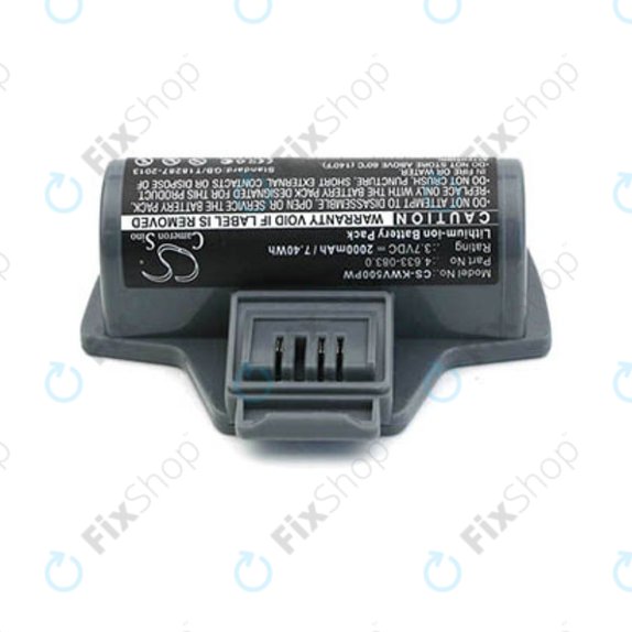 Batteria per Kärcher WV-seriess, 4.633-083.0, 2.633-123.0, Li-Ion, 2000mAh, 3.7V, HQ