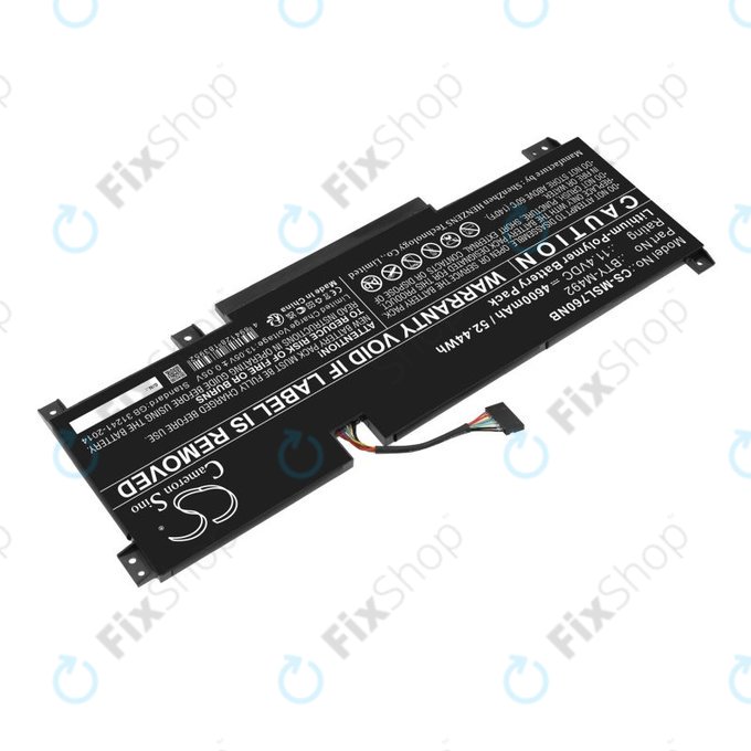 Batteria per MSI Pulse GL76, Katana GF66, Bravo 15, Crosshair 17, BTY-M492, Li-Pol, 4600mAh, 11.4V, HQ