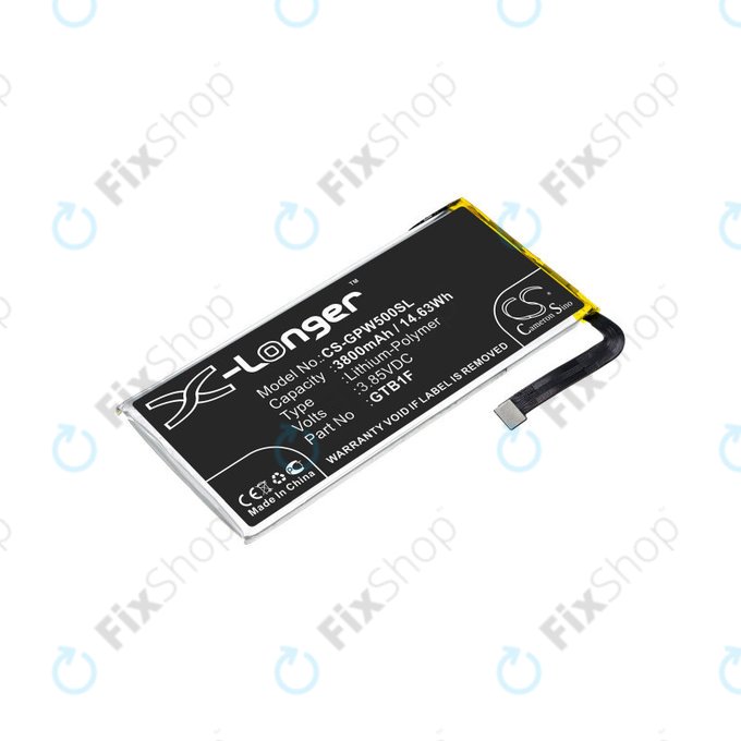 Batteria per Google Pixel 5, 3800mAh, Li-Pol, 3.85 V, GTB1F, HQ