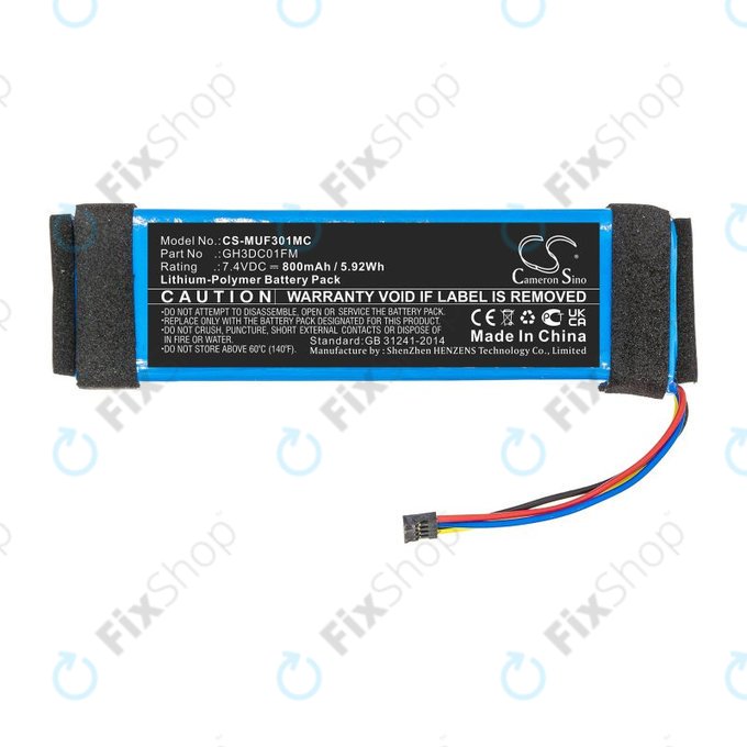 Batteria per Xiaomi Fimi Palm, GH3DC01FM, Li-Pol, 800mAh, 7.4V, HQ