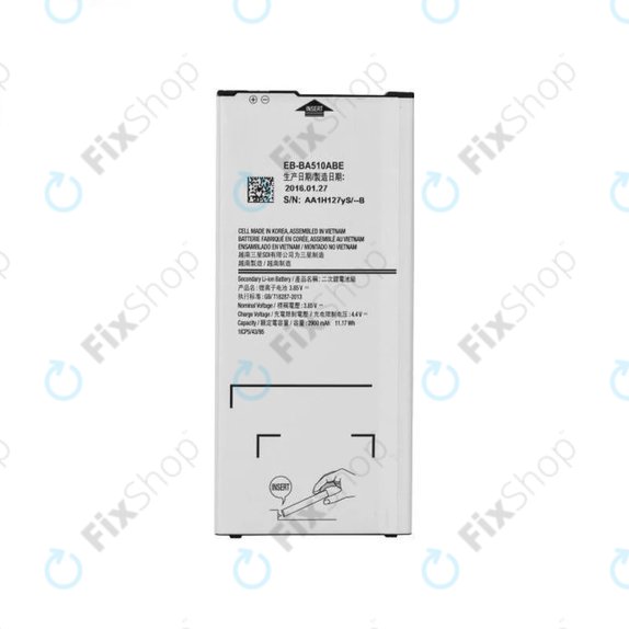 Batteria per Samsung A5 A510F (2016), EB-BA510ABE, 2900mAh