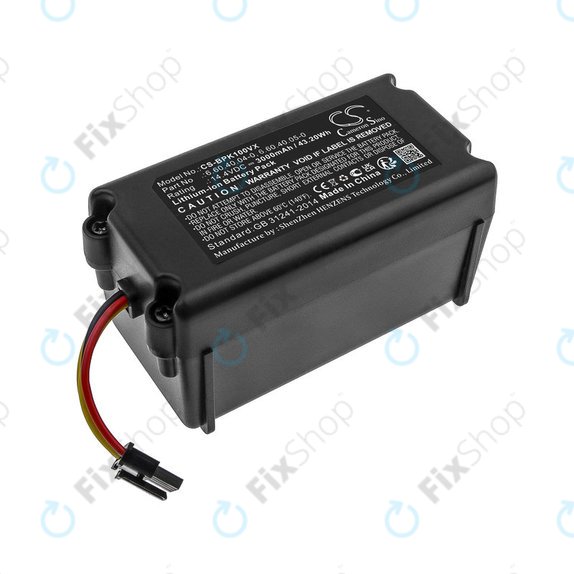 Batteria per Sencor SRV 9250, SRV 8250 SRV 6250 SRV 4250 Blaupunkt XSMART SRX 1002, Li-ion, 3000mAh, 14.4V, HQ