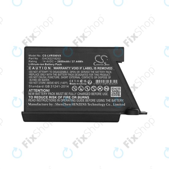 Batteria per LG Hombot, LG VR EAC62218202, Li-ion, 2600mAh, 14.4V, HQ