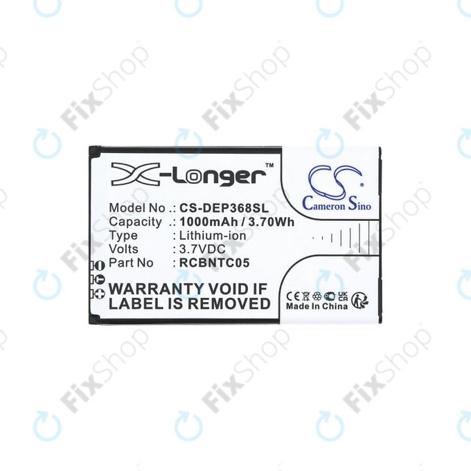 Batteria per Doro Primo 368, RCBNTC05, Li-Ion, 3.7V, 1000mAh, HQ