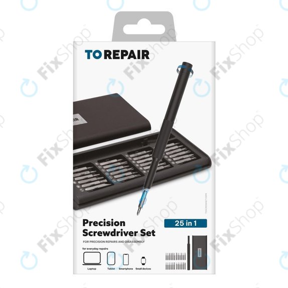 Set cacciaviti di precisione con impugnatura magnetica 25 in 1, SBS