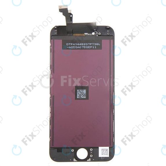 Schermo per iPhone 6, Black, Vetro touch con cornice