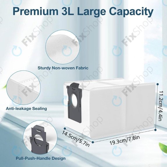 Sacchetto per aspirapolvere, 2 pz. per Xiaomi Dreame X40 Ultra, X50 Ultra, L40s Pro Ultra, L40 Ultra, L10s Ultra Gen2, Mova E30 Ultra, Mova V50 Ultra, P60