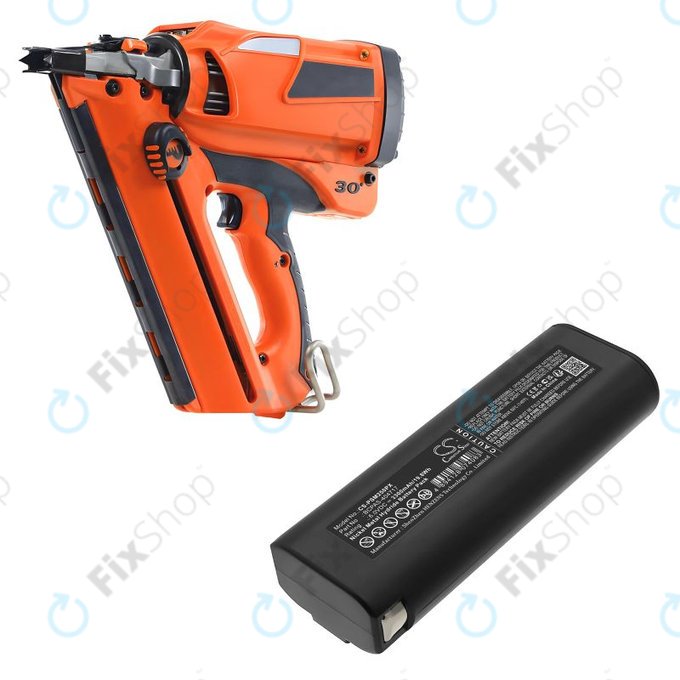 Batteria per Paslode 900400, 404400, BCPAS-404717, Ni-MH, 3300mAh, 6V, HQ