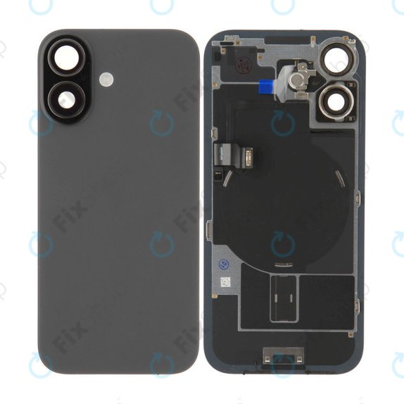 Vetro scocca posteriore per iPhone 17, Black, Pulled A