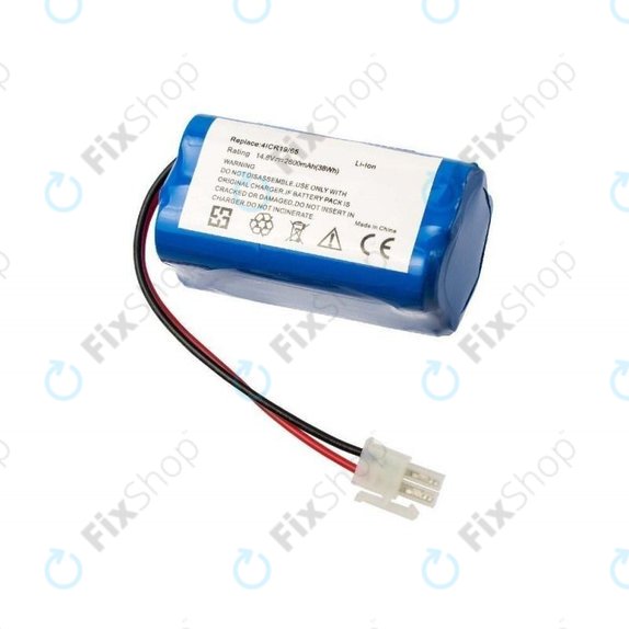 Batteria per Ecovacs Deebot CEN-seriess, CR-seriess, N79-seriess, X500-seriess, 4ICR19 65, Li-Ion, 2600mAh, 14.8V