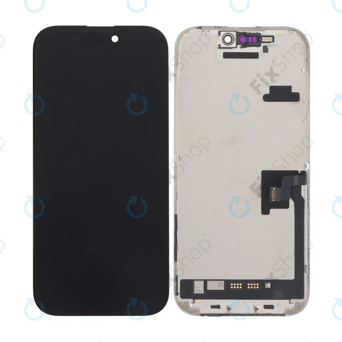 Schermo In-Cell FHD per iPhone 16 Pro, Vetro touch con cornice, FixPremium