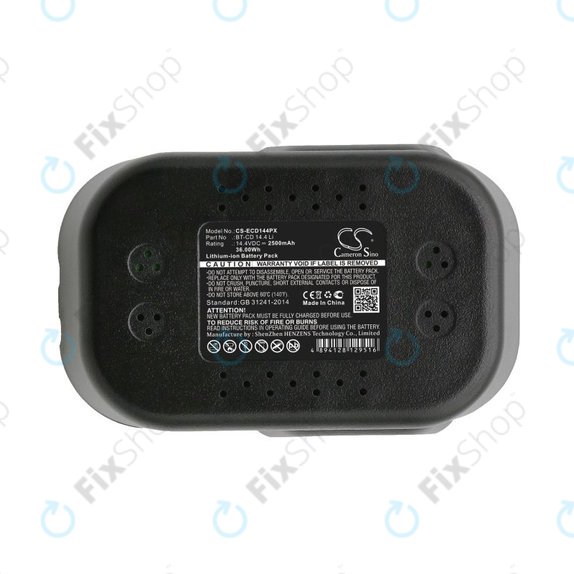 Batteria per Einhell BT-CD 14.4 Li, BT-CD 14.4 Li, Li-Ion, 2500mAh, 14.4V, HQ