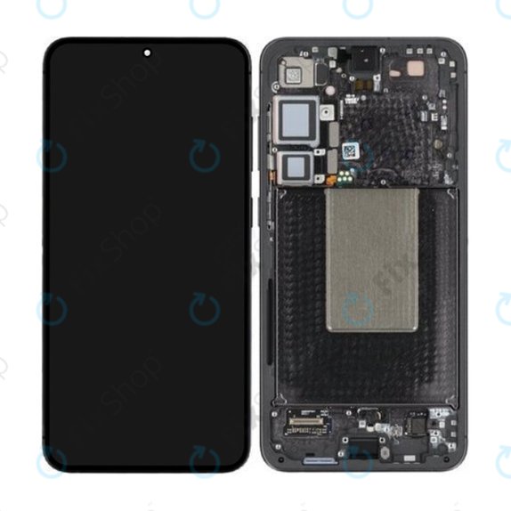 Schermo per Samsung S24 Plus S926B, Onyx Black, Vetro touch con cornice, GH82-33410A, Genuine Service Pack