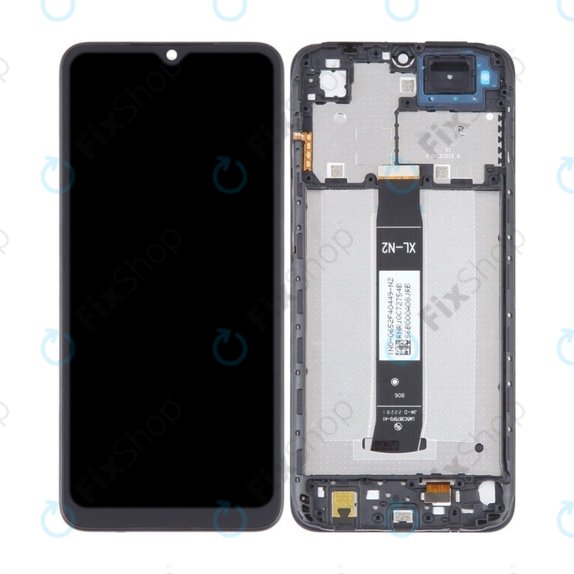 Schermo per Xiaomi Redmi A2, Onyx Black, Vetro touch con cornice
