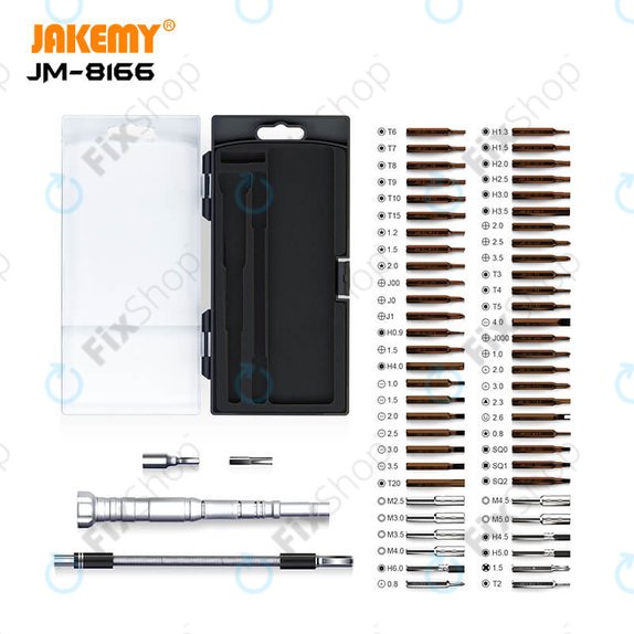 Kit cacciaviti multifunzione 61 in 1, Jakemy JM-8166