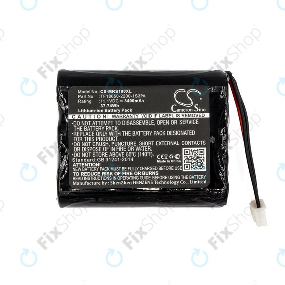 Batteria per Marshall Stockwell, TF18650-2200-1S3PA, Li-Ion, 3400mAh, 11.1V, HQ