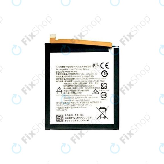 Batteria per Nokia 7.1, 5.1 Plus, 6.1 Plus (Nokia X6), HE342, 3000mAh