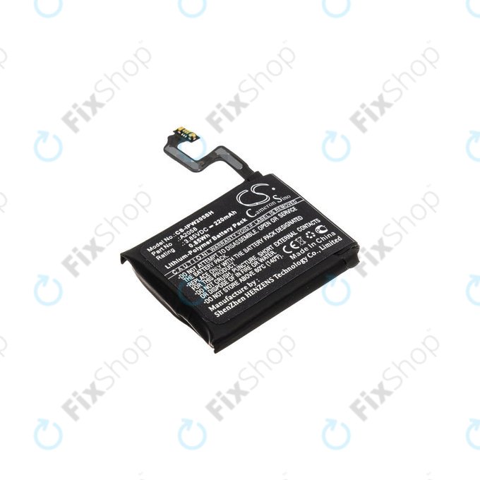 Batteria per Apple Watch 4 40 mm, 220mAh, Li-Pol, 3.85 V, A2058, HQ