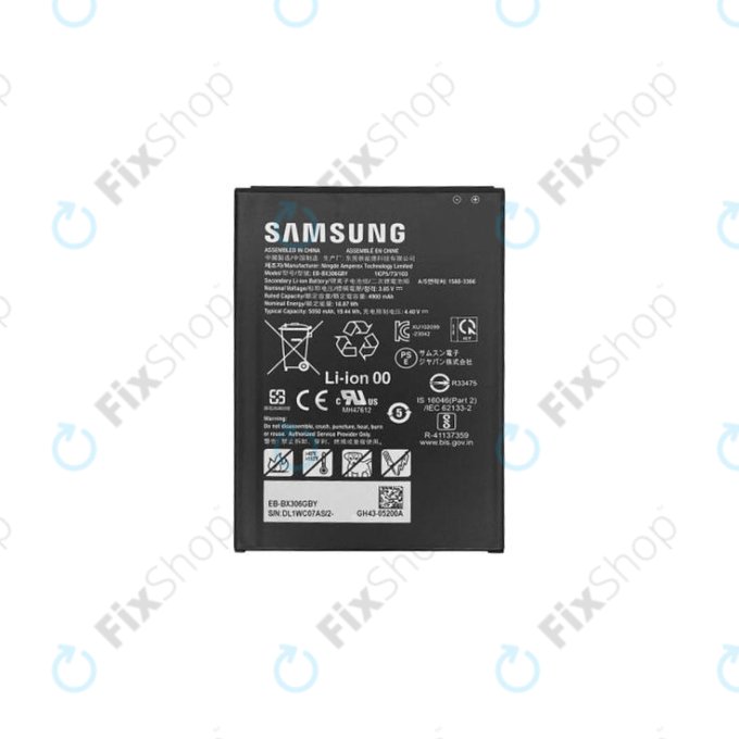 Batteria per Samsung Galaxy Tab Active5 X306B, EB-BX306GBY, GH43-05200A, 5050mAh, Genuine Service Pack