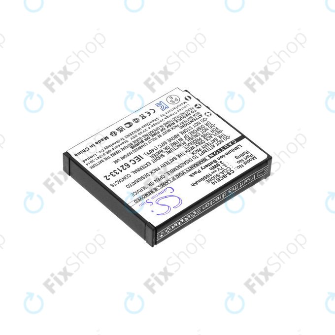 Batteria per Panasonic Lumix DMC, DMW-BCE10, Li-Ion, 1050mAh, 3.7V, HQ