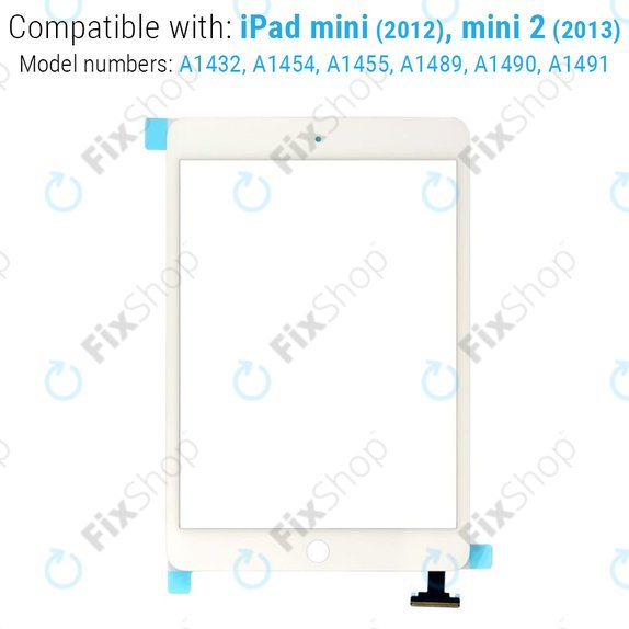 Vetro touch con connettore IC per iPad Mini, Mini 2, White