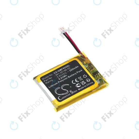 Batteria per Garmin Forerunner 955 Solar, 361-00146-00, Li-Pol, 220mAh, 3.85V, HQ