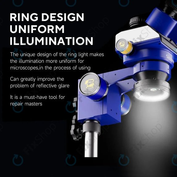 Luce anulare LED polarizzata per microscopio, Mechanic LS720 Plus