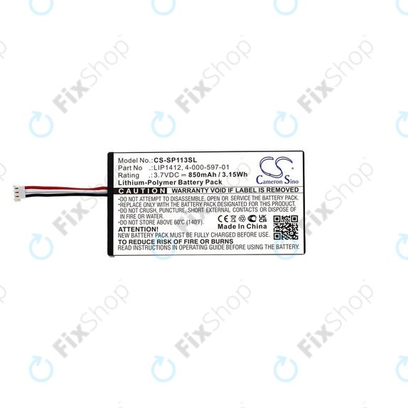 Batteria per PSP, LIP1412, Li-Pol, 850mAh, 3.7V, HQ