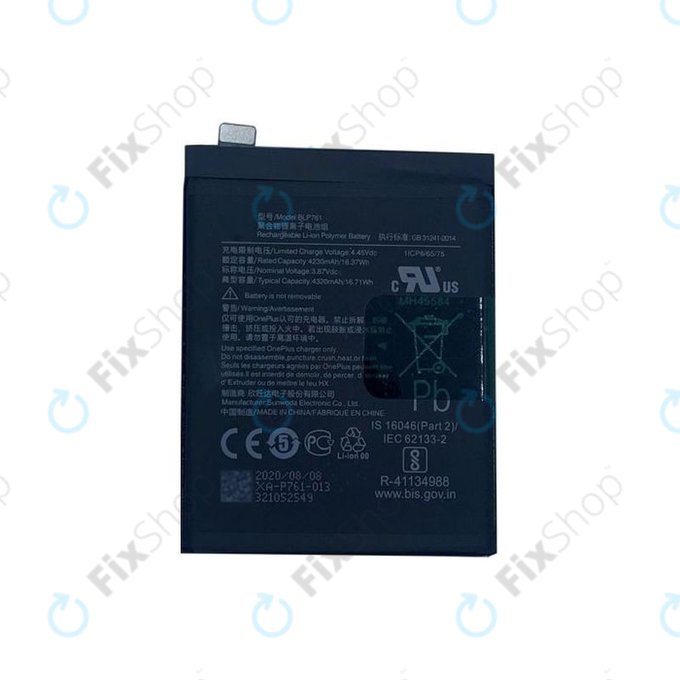 Batteria per OnePlus 8, BLP761, 4300mAh