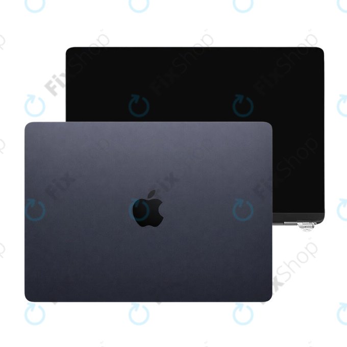 Schermo LCD per MacBook Air 13", A3113 (2024), con vetro frontale e copertura, Midnight, 661-40281, Genuine Apple