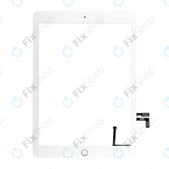 Vetro touch con pulsante Home per iPad (5th Gen 2017), Silver