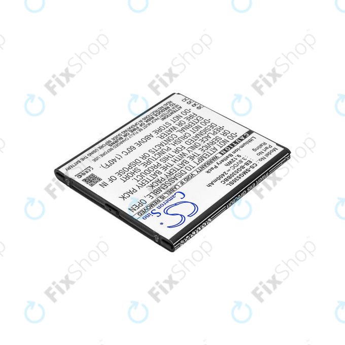 Batteria per Samsung J3, EB-BG530BBC, Li-Ion, 3.8V, 2400mAh, HQ