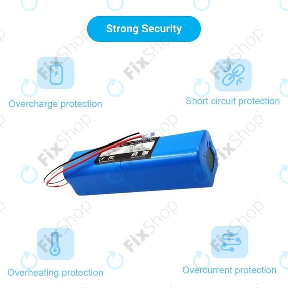 Batteria per Xiaomi Roidmi EVE Plus, Viomi, Lydsto, Proscenic, Tefal, XJT-2P4S-5200, Li-Ion, 5200mAh, 14.4V