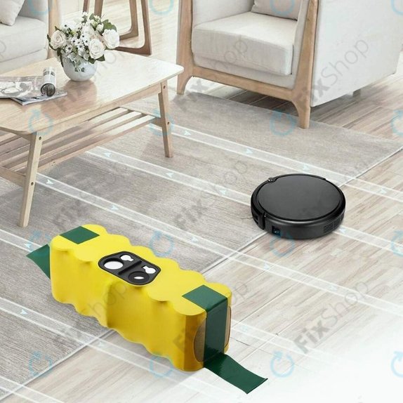 Batteria per iRobot Roomba 500, 600, 700, 800, 900-seriess, R3, Scooba 450, Vileda 137173, 11702, GD-Roomba-500, VAC-500NMH-33, Ni-MH, 3500mAh, 14.4V
