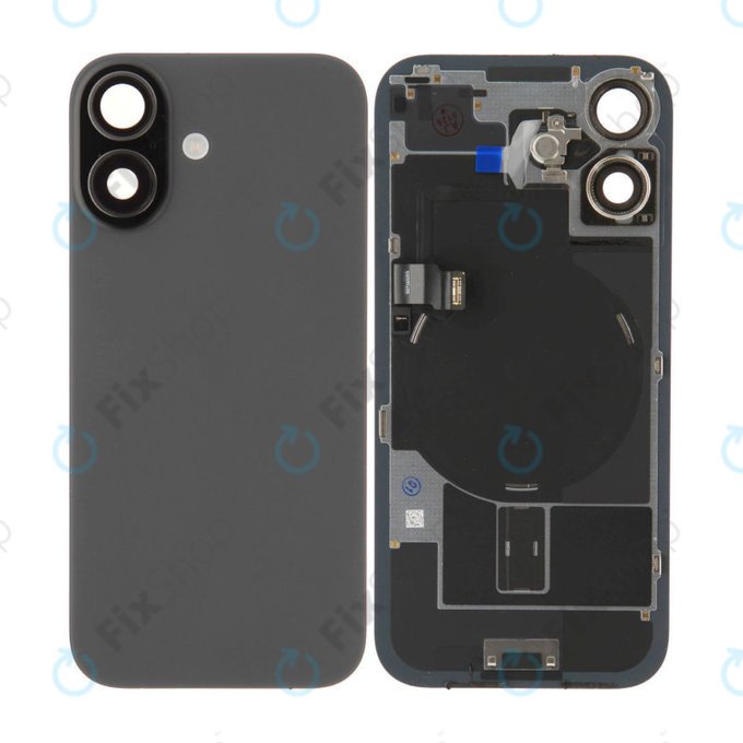 Vetro scocca posteriore per iPhone 17, Black, Pulled A