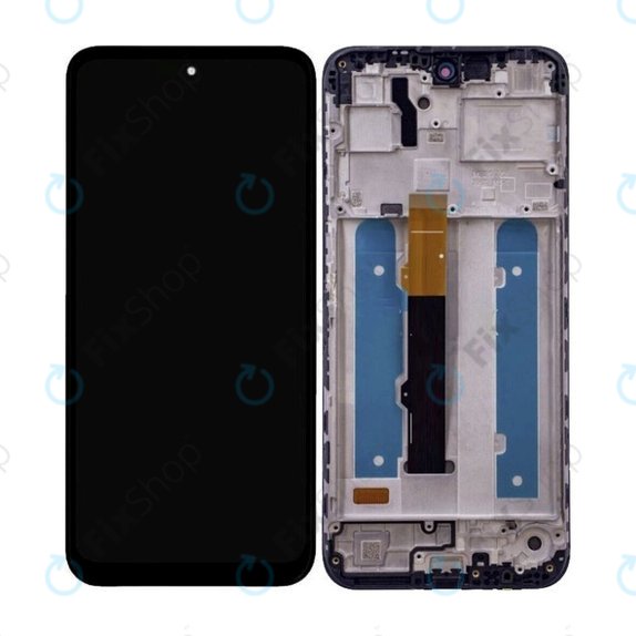 Schermo OLED per Motorola Moto G42 XT2233, Black, Vetro touch con cornice