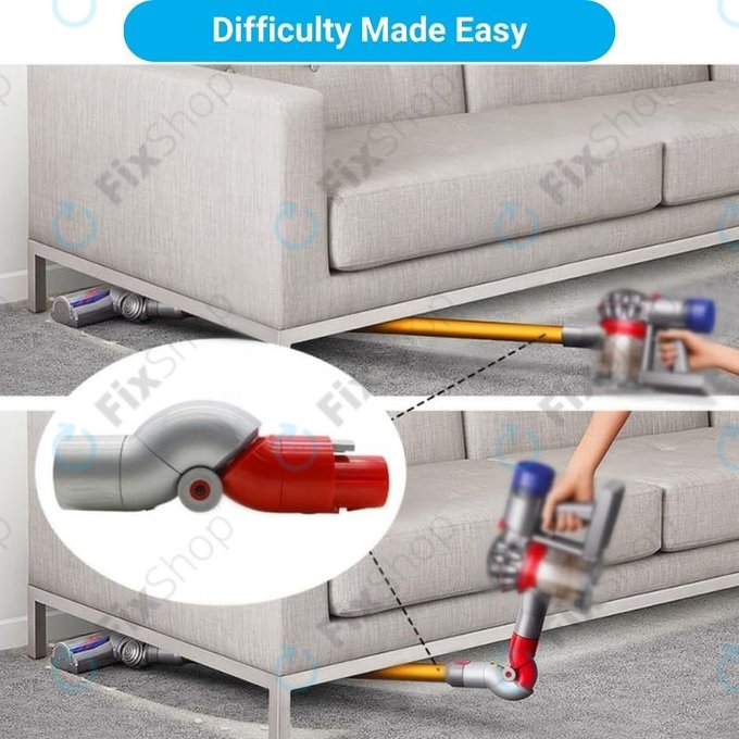 Adattatore flessibile per Dyson seriess V, Outsize, Omni-glide