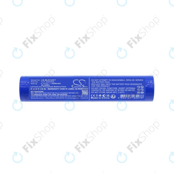 Batteria per Maglite ML125, ML150LR, ML150LRX, LiFePO4, ILIF-3006526, 3200mAh, 6.4V, HQ