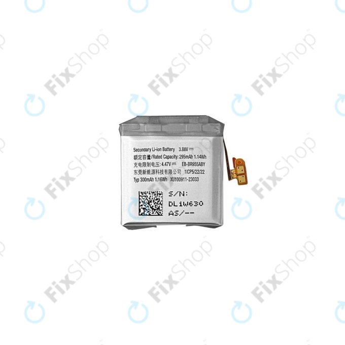 Batteria per Samsung Galaxy Watch 6 43mm Classic R950, R955, 300mAh, EB-BR955ABY, GH43-05160A, Genuine Service Pack