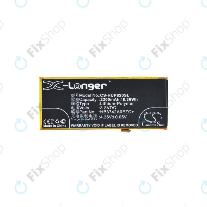 Batteria per Huawei Y3 (2018), Huawei P8 Lite, 2200mAh, Li-Pol, 3.8 V, HB3742A0EZC+, HQ