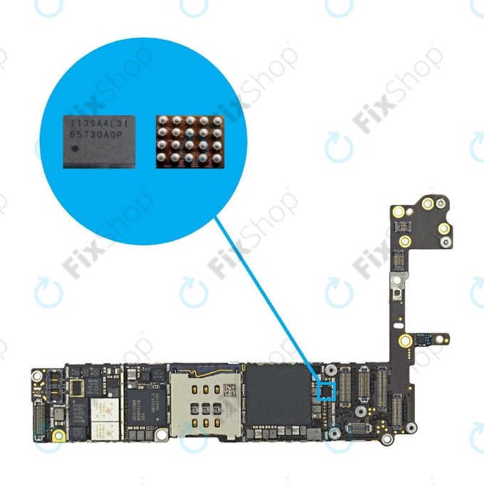 IC display 65730A0P per iPhone 5S, 6, 6 Plus, 6S, 6S Plus, 7, 7 Plus, 8, 8 Plus
