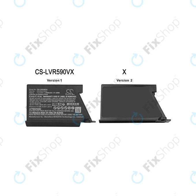 Batteria per LG Hombot, LG VR EAC62218202, Li-ion, 2600mAh, 14.4V, HQ
