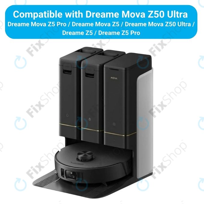 Set di ricambi per Dreame Mova Z50 Ultra, Z5, Z5 Pro (1x spazzola principale, 2x filtro, 2x spazzola laterale)