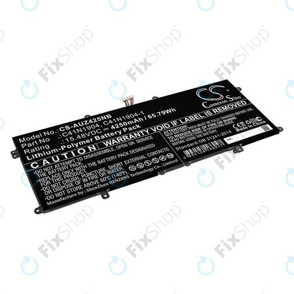 Batteria per Asus Zenbook 13, Zenbook 14, C41N1904, Li-Pol, 4250mAh, 15.48V, HQ