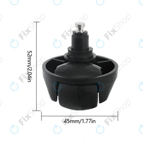 Ruota anteriore per Xiaomi Dreame L10 Pro, L10 Ultra, serie X, Black