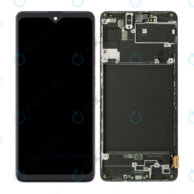Schermo OLED per Samsung A71 A715F, Vetro touch con cornice, Pannello piccolo