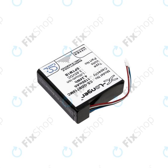 Batteria per Gopro Hero 7 Silver, White, SPTM1B, Li-Ion, 1100mAh, 3.85V, HQ
